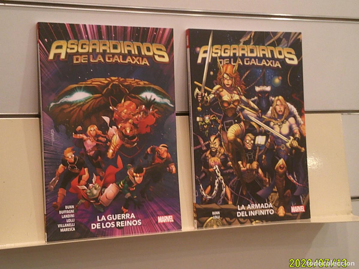 C&oacute;mics: ASGARDIANOS DE LA GALAXIA COMPLETA 2 TOMOS 1.LA ARMADA DEL INFINITO 2.LA GUERRA DE.. MARVEL - PANINI