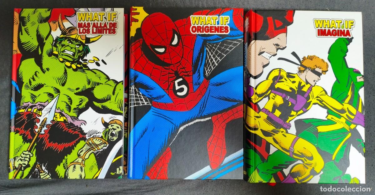 C&oacute;mics: LIMITED EDITION PANINI- What If? Vol. 1: Or&iacute;genes / Vol. 2: M&aacute;s all&aacute; de los l&iacute;mites / Vol.3: Imagina