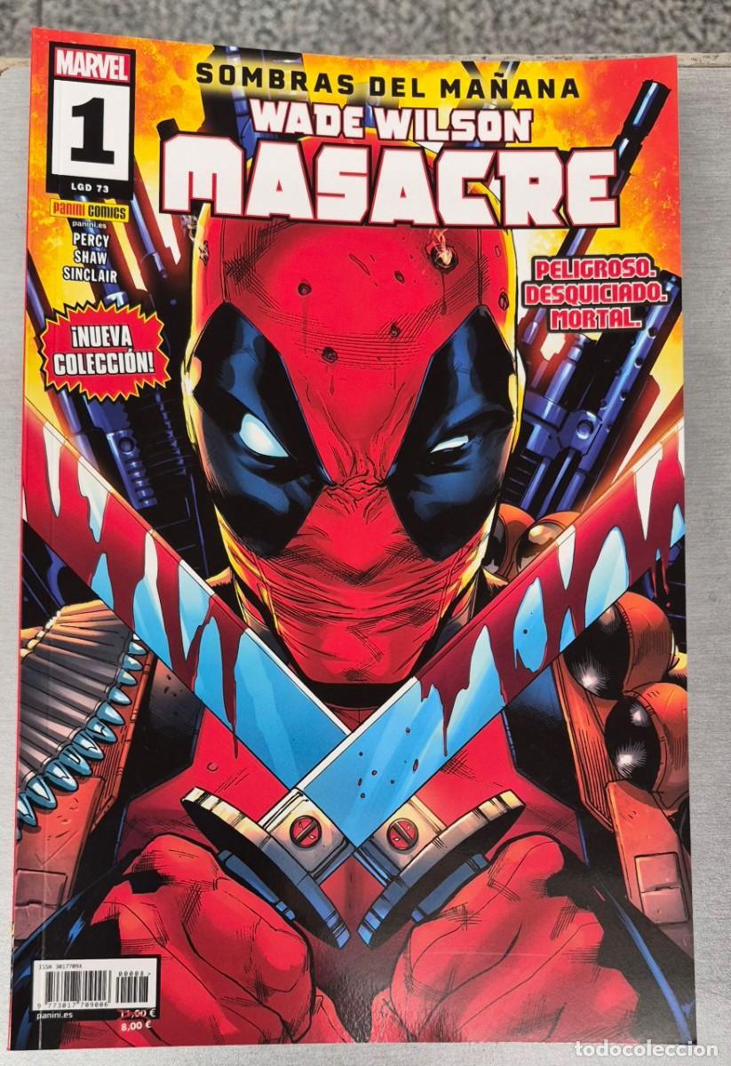 C&oacute;mics: WADE WILSON MASACRE 73 : SOMBRAS DEL MA&Ntilde;ANA / MARVEL - PANINI