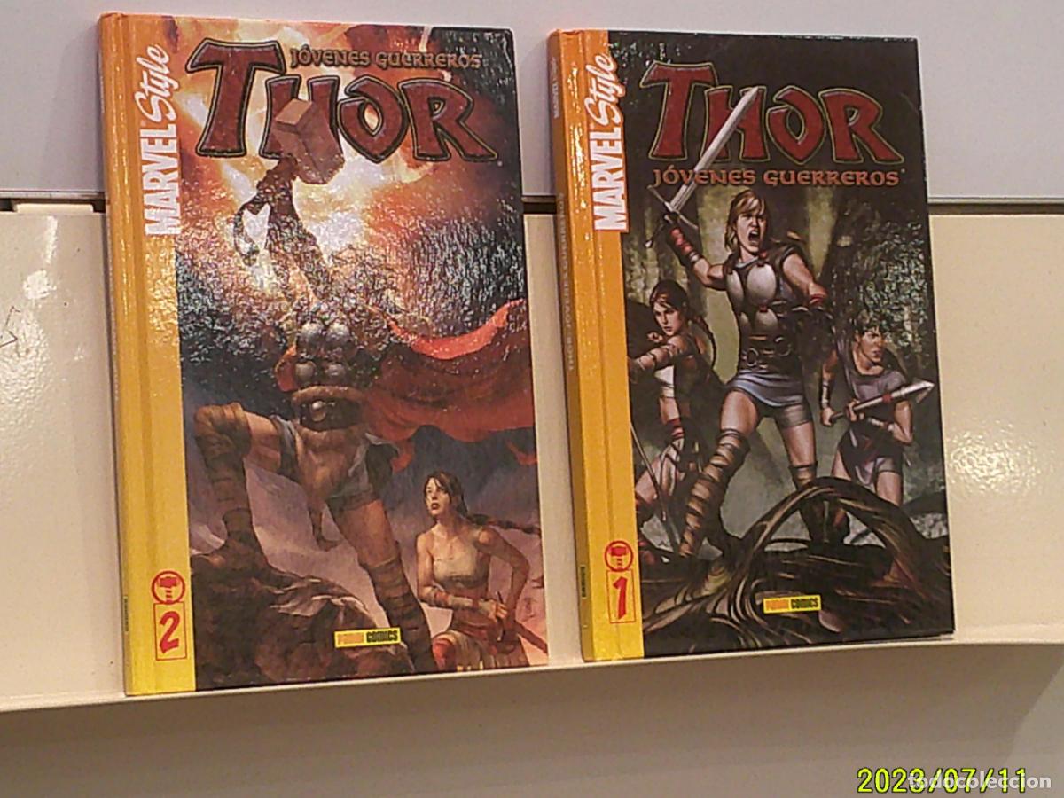 C&oacute;mics: THOR JOVENES GUERREROS COMPLETA 2 TOMITOS TAPA DURA MARVEL - PANINI OFERTA