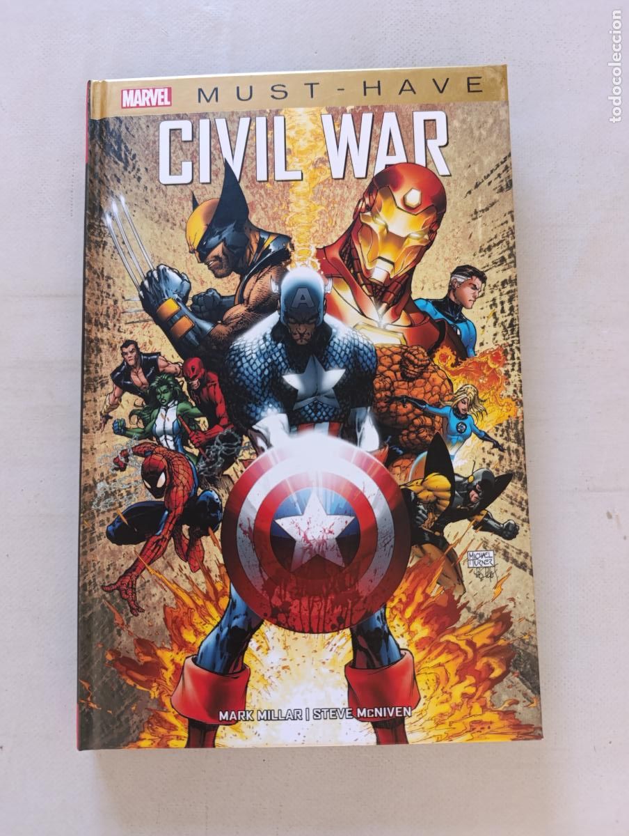 C&oacute;mics: CIVIL WAR - MARK MILLAR, STEVE MCNIVEN - MARVEL MUST-HAVE - PANINI - TAPA DURA (355)