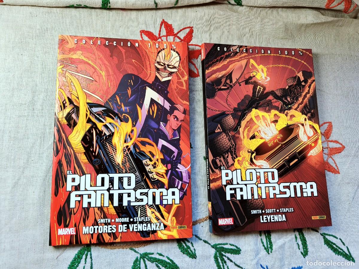 C&oacute;mics: Piloto Fantasma. Completo. 1- Motores de Venganza y 2-Leyenda. Colecci&oacute;n 100%. Marvel. Panini.
