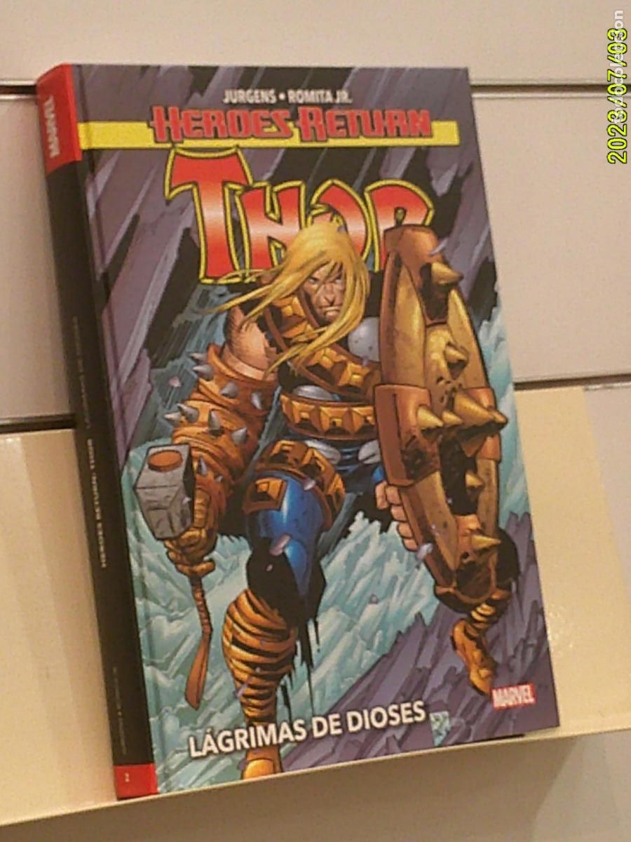 C&oacute;mics: HEROES RETURN THOR N&ordm; 2 LAGRIMAS DE DIOSES TOMO TAPA DURA MARVEL - PANINI OFERTA