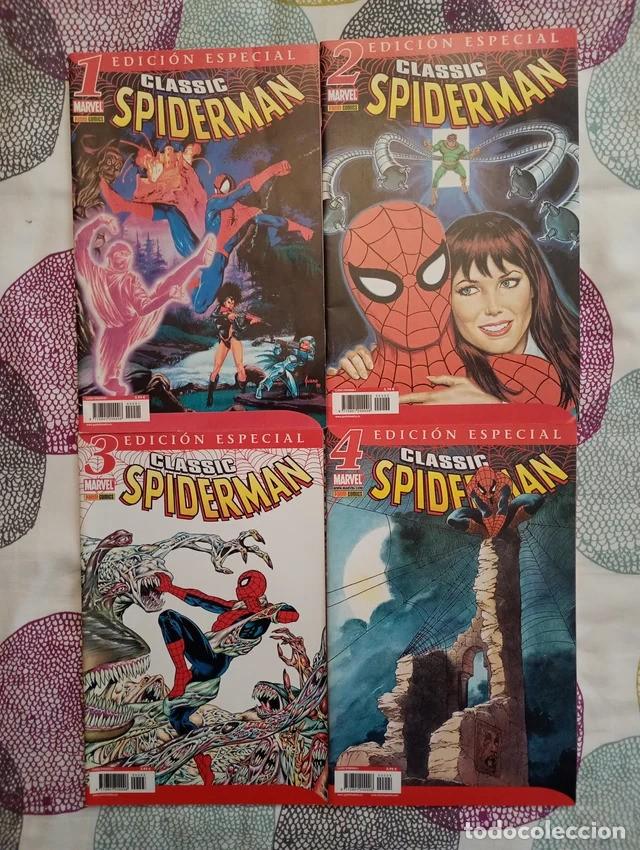 C&oacute;mics: CLASSIC SPIDERMAN 1 A 4 PANINI. NOVELAS GRAFICAS SPIDERMAN.