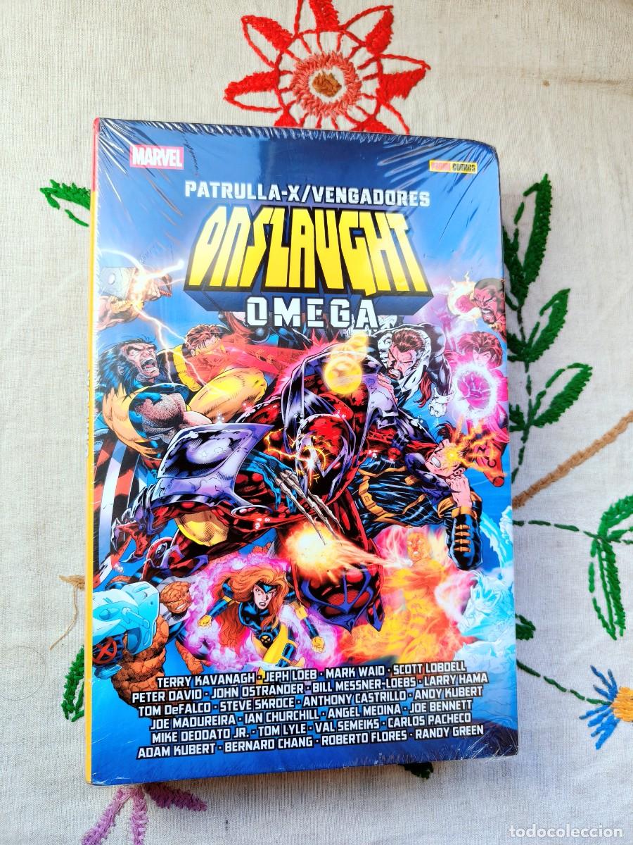 C&oacute;mics: La Patrulla-X: Onslaught Omega. Marvel. Joe Madureira. Panini. Est&aacute; nuevo, en su precinto original.