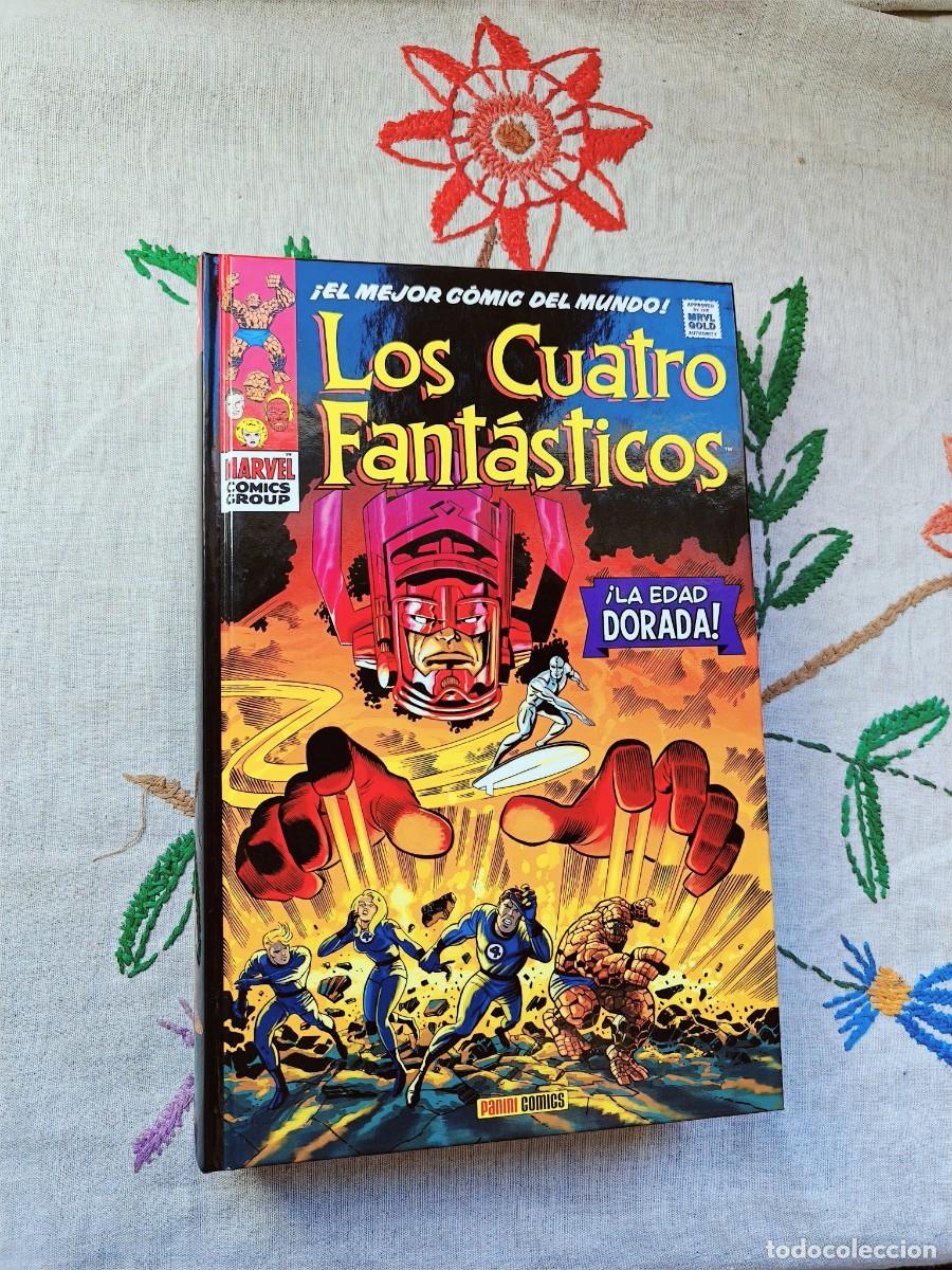 C&oacute;mics: Los Cuatro Fant&aacute;sticos. Tomo II. Edad Dorada. Marvel Gold. Omnigold. Jack Kirby y Stan Lee. Panini.