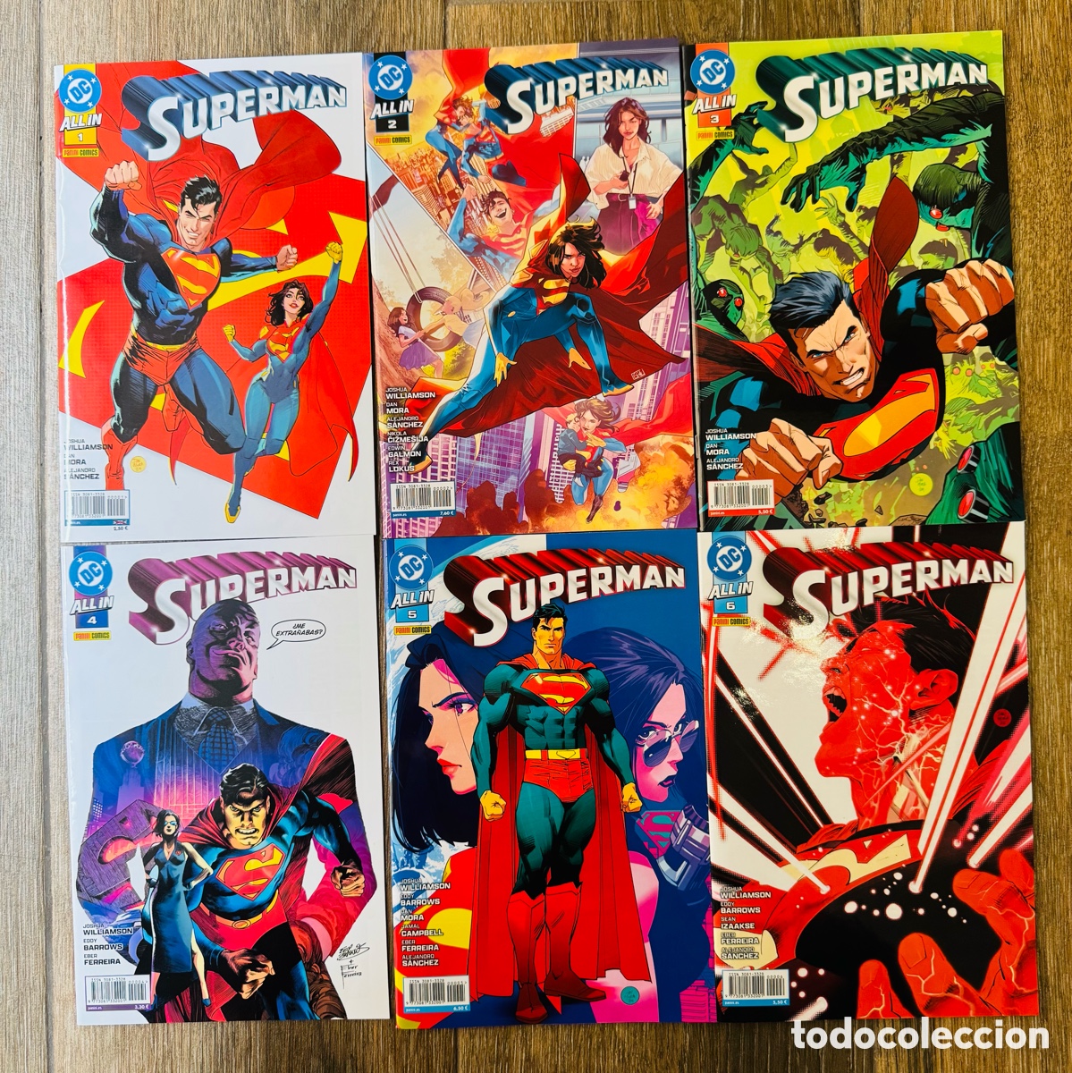 C&oacute;mics: All in Superman 1 2 3 4 5 6 (Etapa en grapa completa) - Williamson, Mora, S&aacute;nchez... - Panini / DC