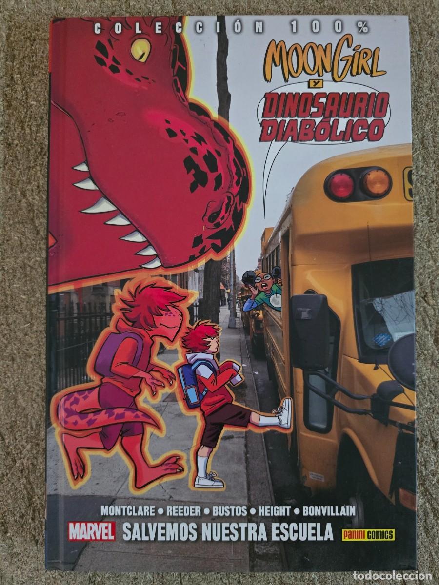 C&oacute;mics: Coleccion 100%.Moon Girl y Dinosaurio Diabolico.Salvemos nuestra Escuela.Marvel.Panini
