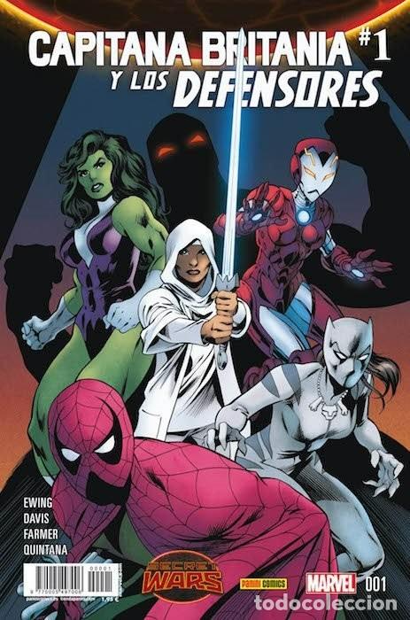 C&oacute;mics: Secret Wars: Capitana Britania y los Defensores. COMPLETA 2 NUMEROS. PANINI.