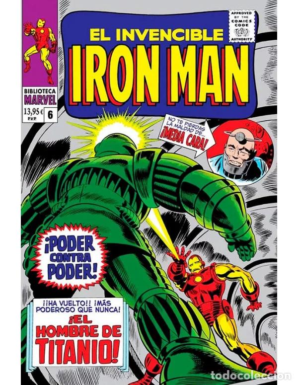 Comics: Biblioteca Marvel 66. El Invencible Iron Man 06: 1967-68 (Panini C&oacute;mics) - Stan Lee; Gene Colan
