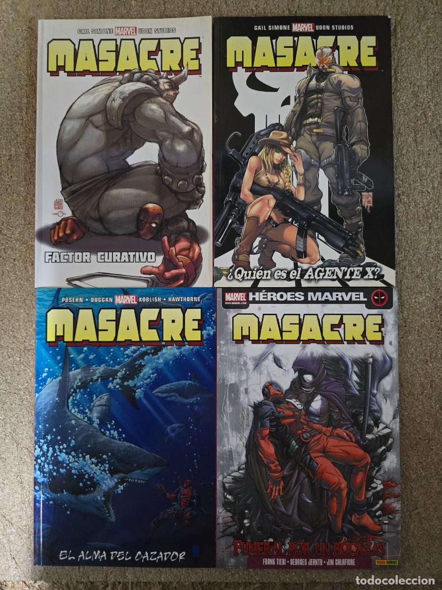 C&oacute;mics: Masacre.Lote 4 Tomos.Marvel.Panini