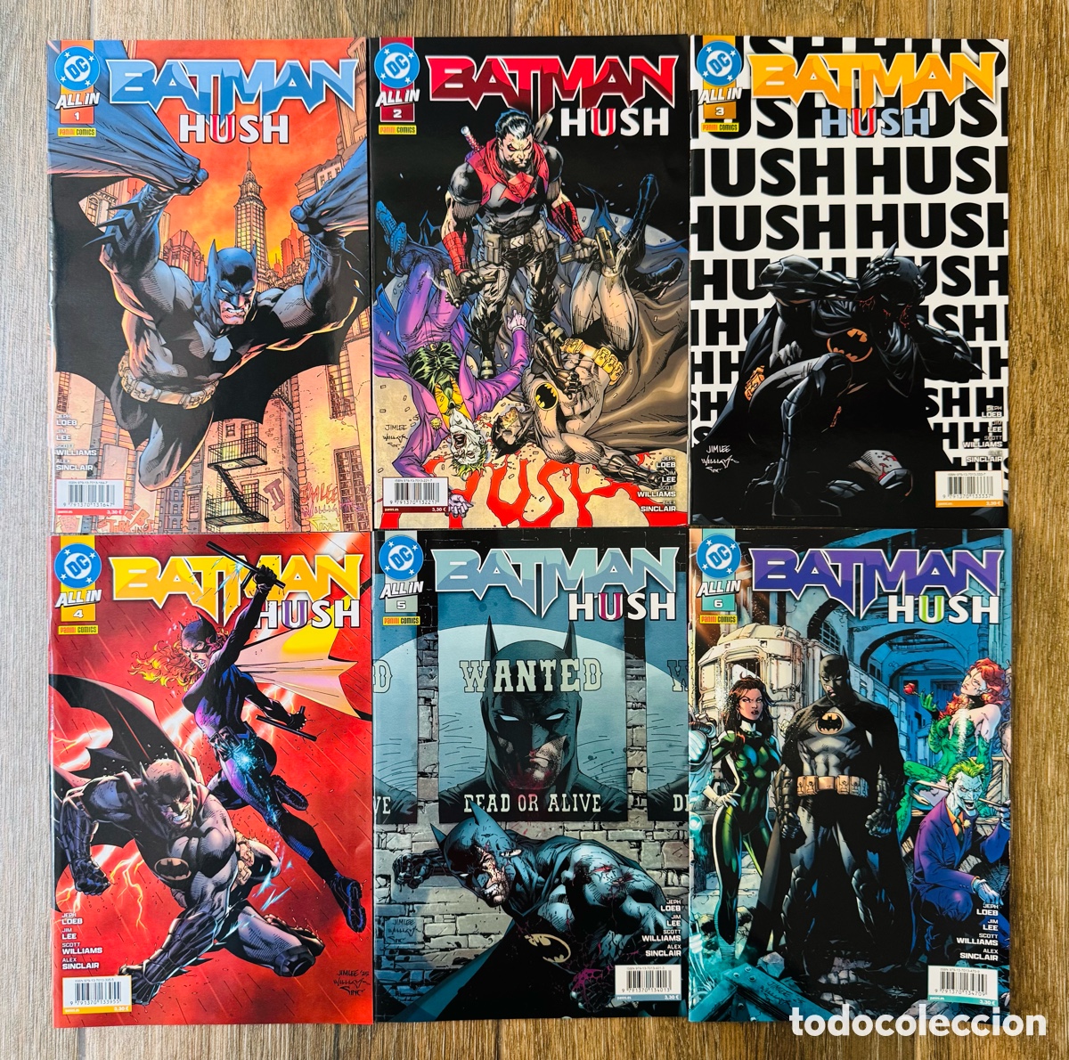 C&oacute;mics: All In Batman Hush II. Colecci&oacute;n Completa (6 Grapas) Jeph Loeb y Jim Lee - Panini / DC