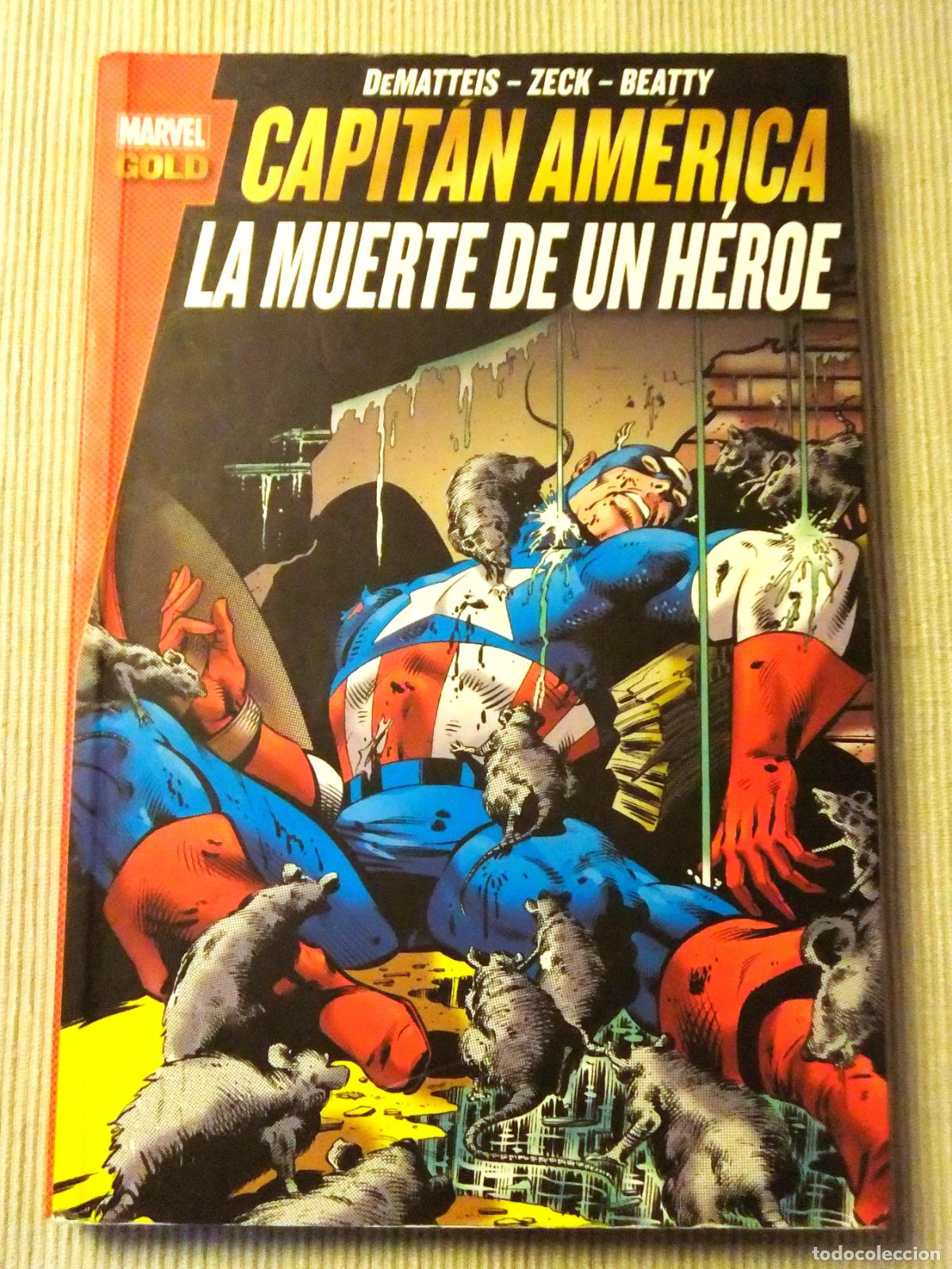 C&oacute;mics: CAPIT&Aacute;N AM&Eacute;RICA, LA MUERTE DE UN H&Eacute;ROE DEMATTEIS, MARVEL GOLD