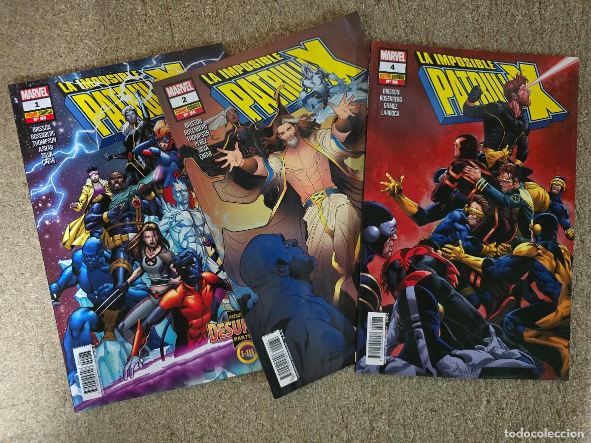 Comics: La Imposible Patrulla X. Lote de 3 Comics.Marvel.Panini