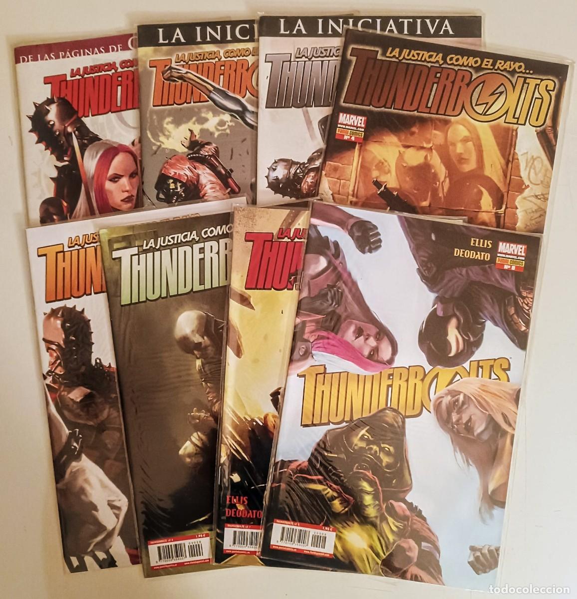 C&oacute;mics: Thunderbolts (Lote 1-8) - Formato Grapa - Warren Ellis - Panini Comics - NM