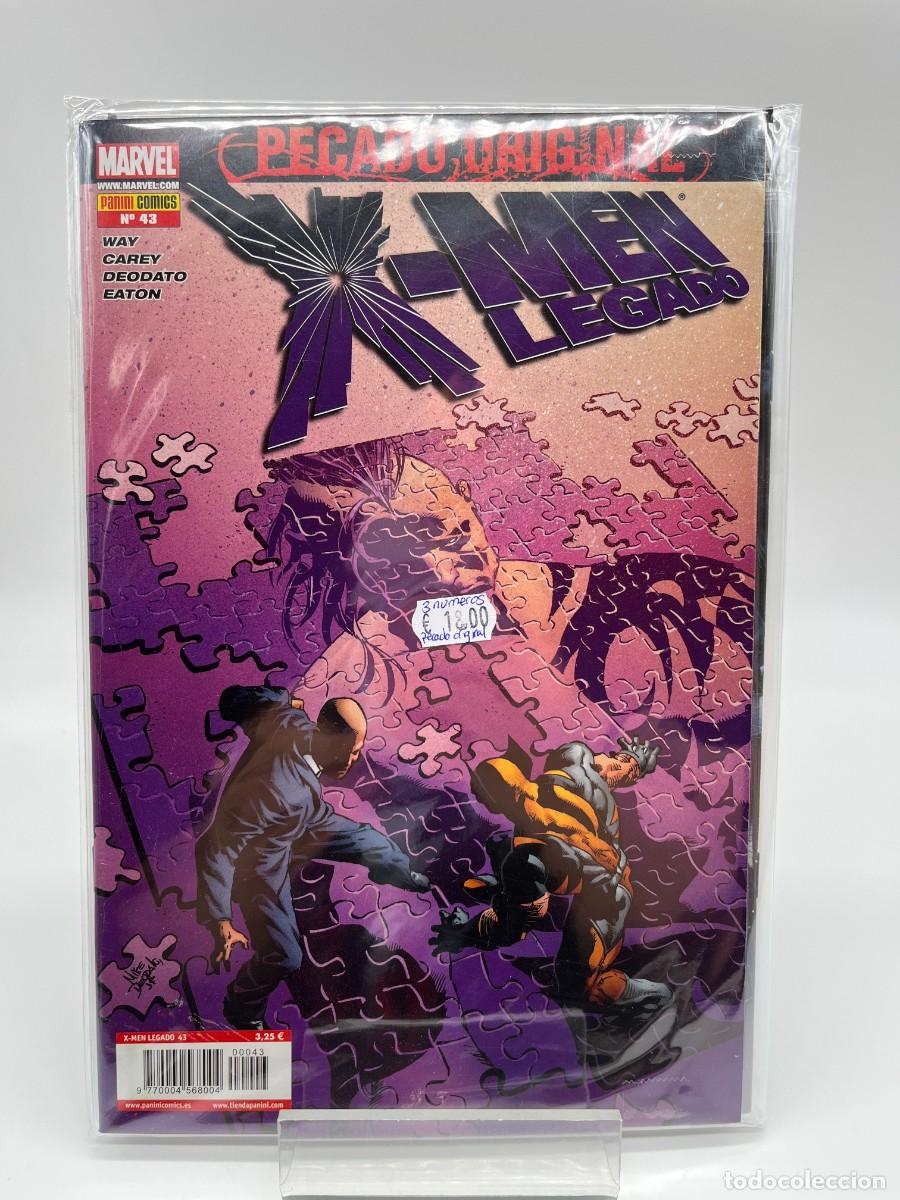 C&oacute;mics: NEW X-MEN / LEGADO (Ed. Panini) N&ordm; 43, 44 Y 45 Pecado original completo