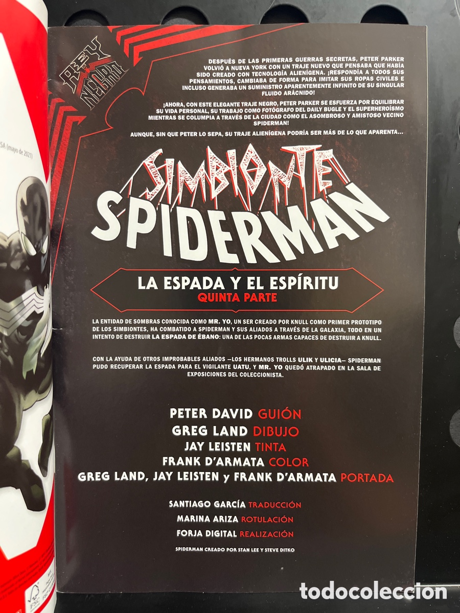 C&oacute;mics: SIMBIONTE SPIDERMAN N.3 REY NEGRO ( 2021 ) - Foto 3