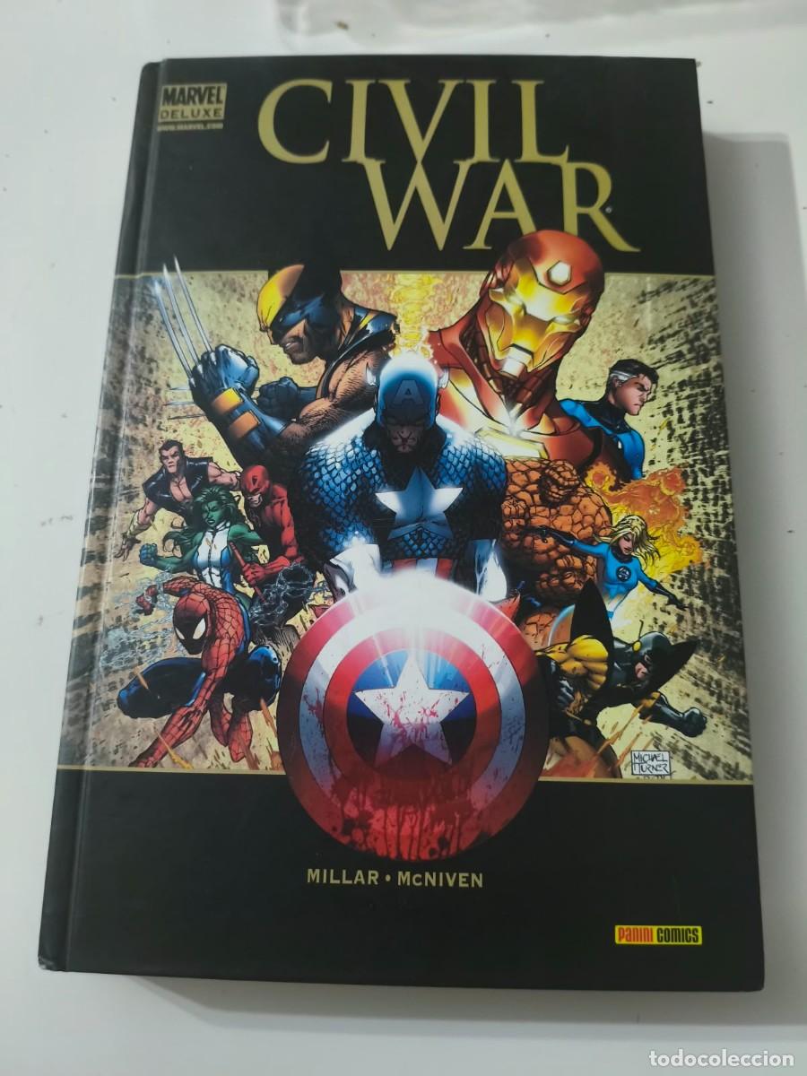C&oacute;mics: Marvel Deluxe Civil War Panini Mark Millar y Steve McNiven - Foto 1