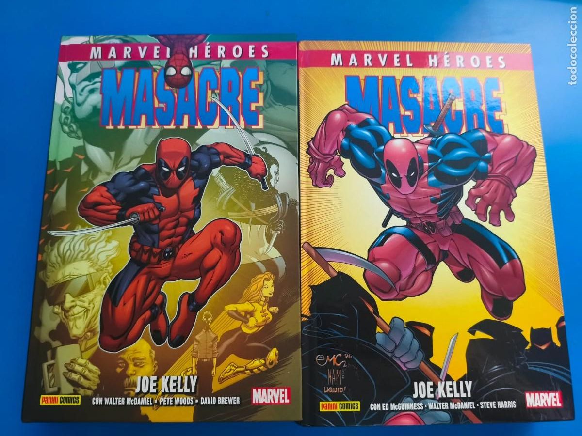 C&oacute;mics: Marvel heroes 68 y 70 Masacre de Joe Kelly 1 y 2 - Panini - Deadpool