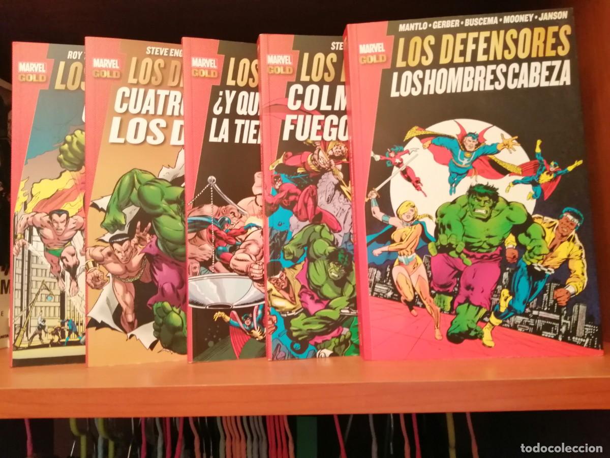 C&oacute;mics: Los Defensores. (Marvel Gold) 5 tomos, completa.