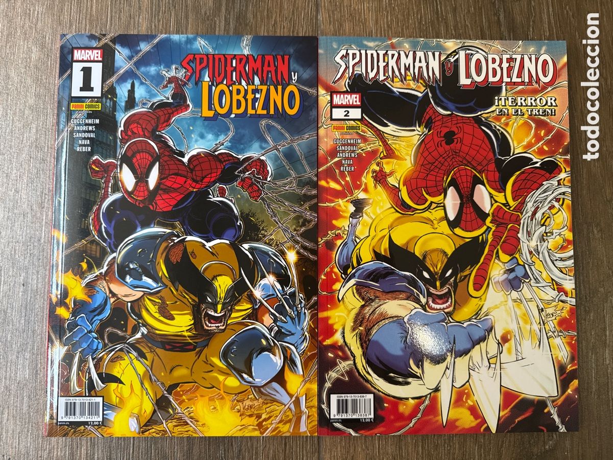 C&oacute;mics: Spiderman y Lobezno. Colecci&oacute;n Completa (2 Grapas / Tomitos) Panini / Marvel