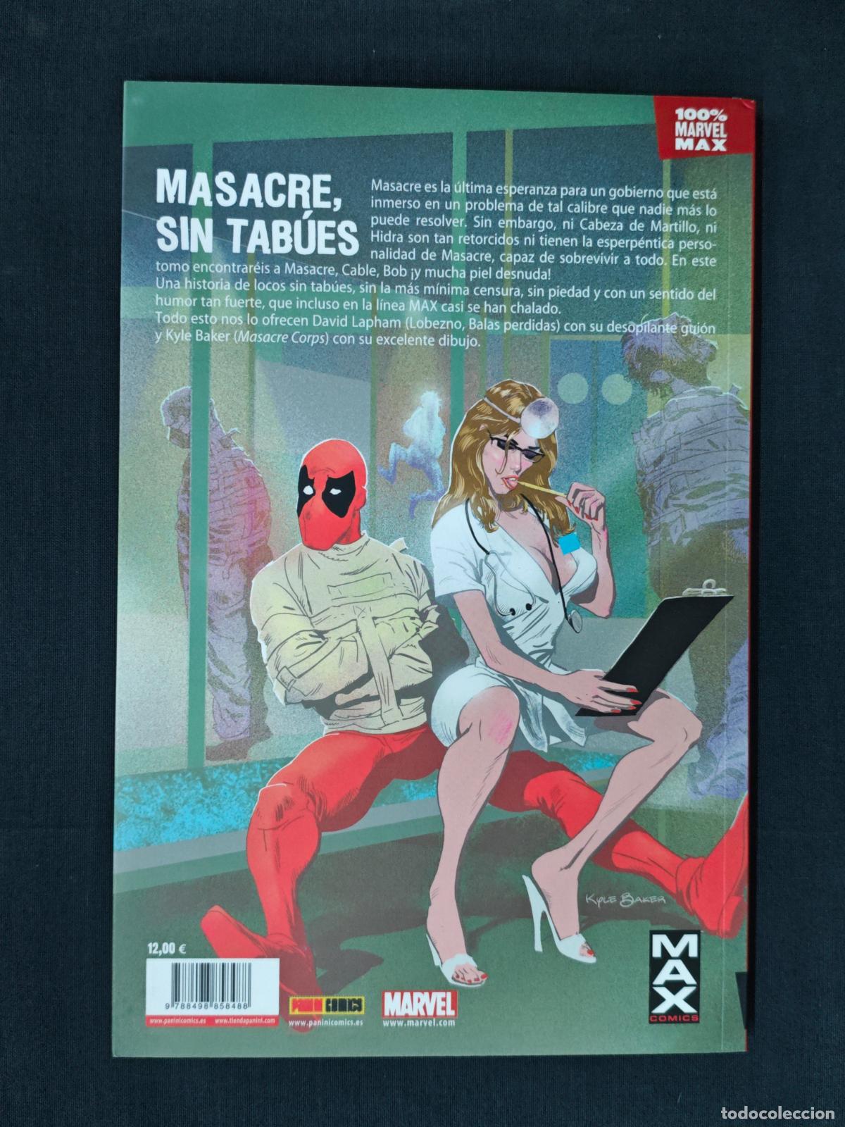 C&oacute;mics: COLECCION 100% - MASACRE MAX - CHALADO - PANINI - - Foto 2