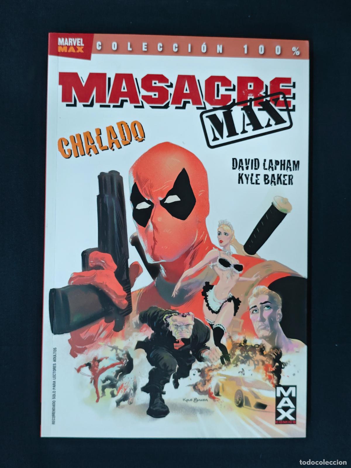 C&oacute;mics: COLECCION 100% - MASACRE MAX - CHALADO - PANINI -