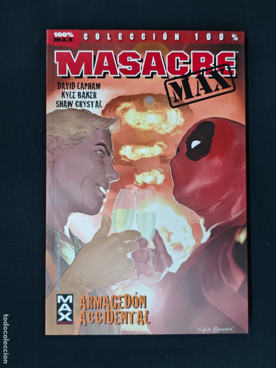 C&oacute;mics: COLECCION 100% - MASACRE MAX - ARMAGEDON ACCIDENTAL - PANINI -