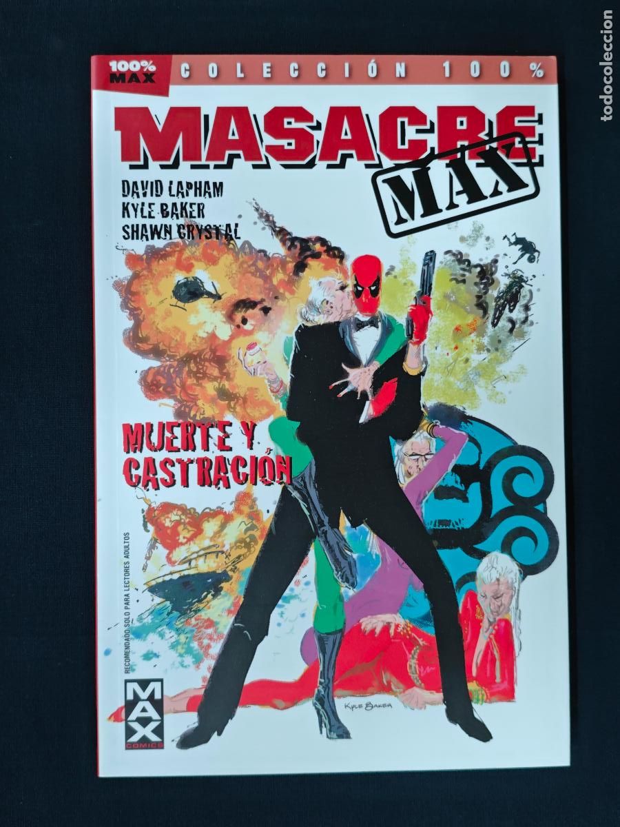 C&oacute;mics: COLECCION 100% - MASACRE MAX - MUERTE Y CASTRACION - PANINI -