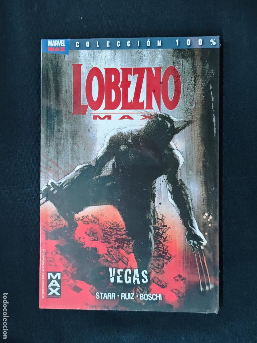C&oacute;mics: PRECINTADO - COLECCION 100% - LOBEZNO MAX - VEGAS - PANINI -