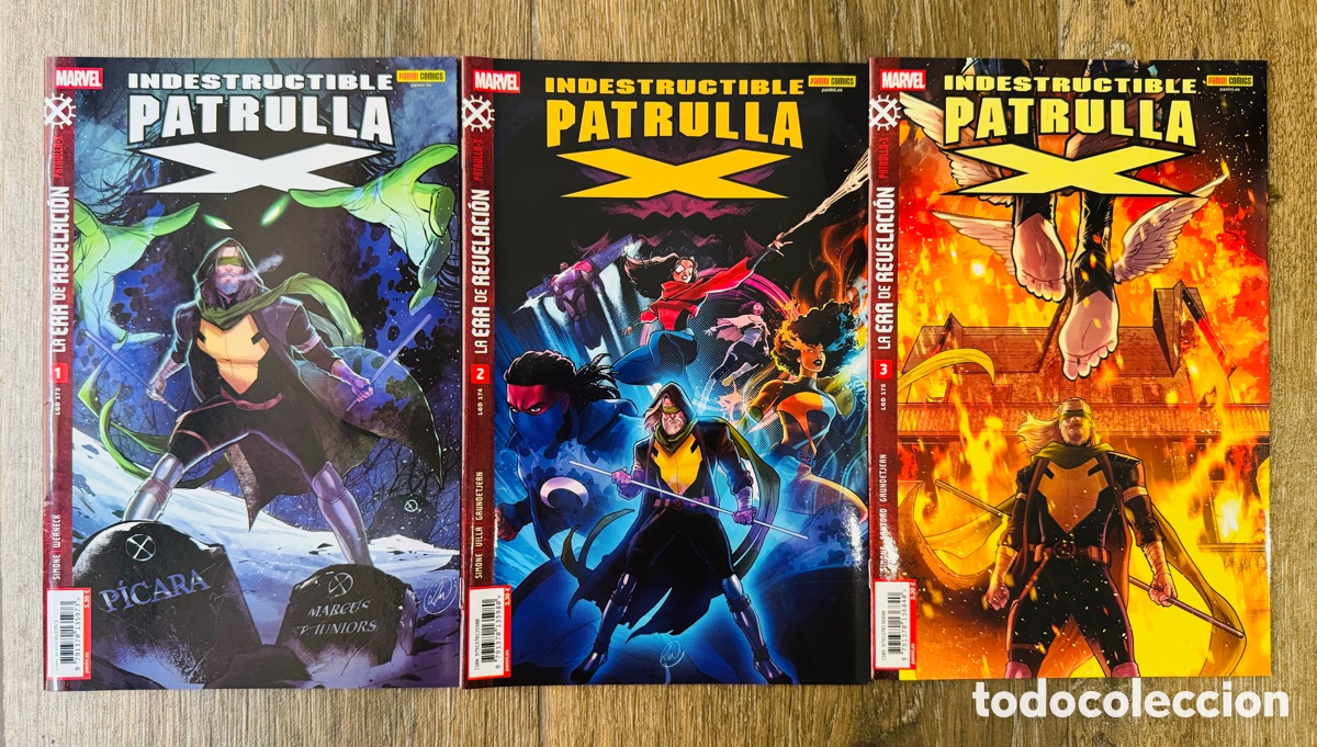 C&oacute;mics: La Era de Revelaci&oacute;n: Indestructible Patrulla-X 1 2 3. Colecci&oacute;n Completa (Grapas) Panini / marvel