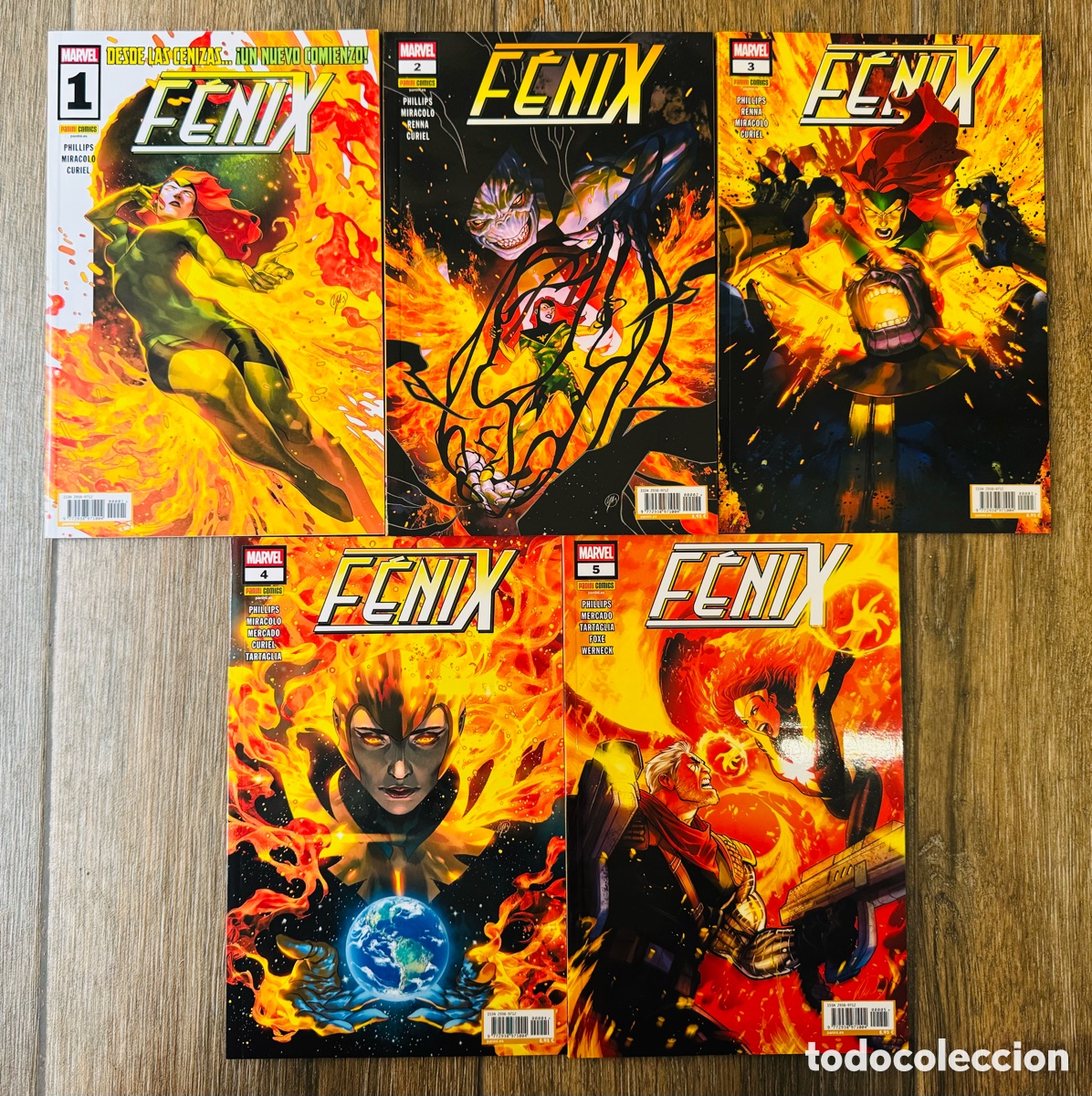 C&oacute;mics: F&eacute;nix 1 2 3 4 5. Colecci&oacute;n Completa (Tomitos) Panini / Marvel - Foto 1