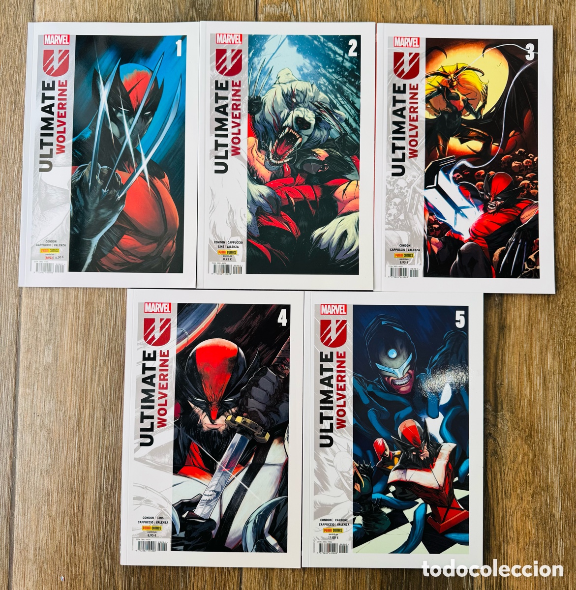 C&oacute;mics: Ultimate Wolverine 1 2 3 4 5. Colecci&oacute;n Completa (tomitos) Panini / Marvel