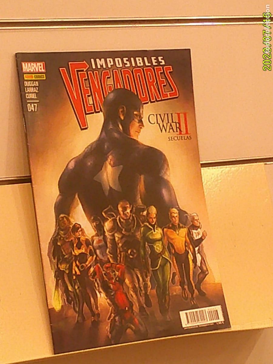 C&oacute;mics: IMPOSIBLES VENGADORES N&ordm; 47 CIVIL WAR II SECUELAS MARVEL - PANINI