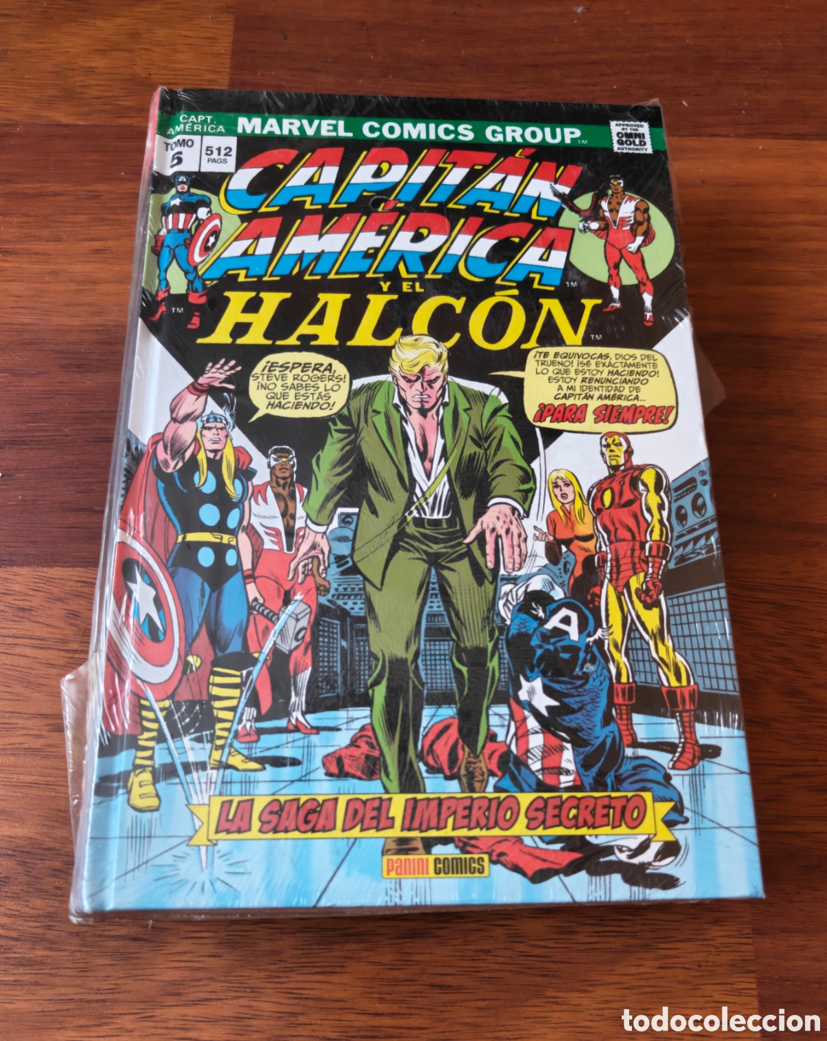 C&oacute;mics: Precintado. Omnigold Marvel Gold Capit&aacute;n Am&eacute;rica y El Halc&oacute;n. La saga del Imperio secreto. Tomo 5.