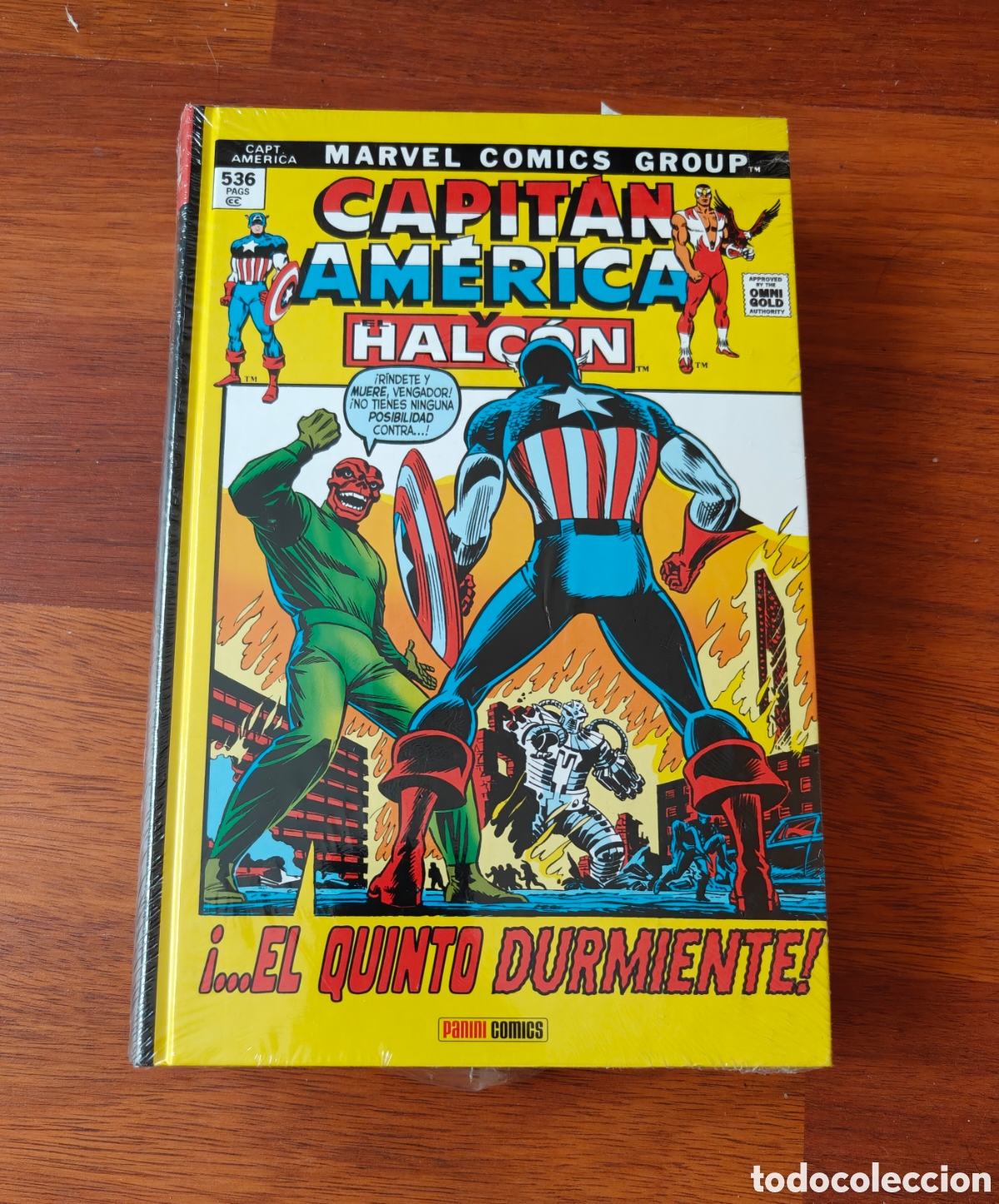 C&oacute;mics: Precintado. Omnigold Marvel Gold Capit&aacute;n Am&eacute;rica y El Halc&oacute;n. El quinto durmiente! Tomo 3.