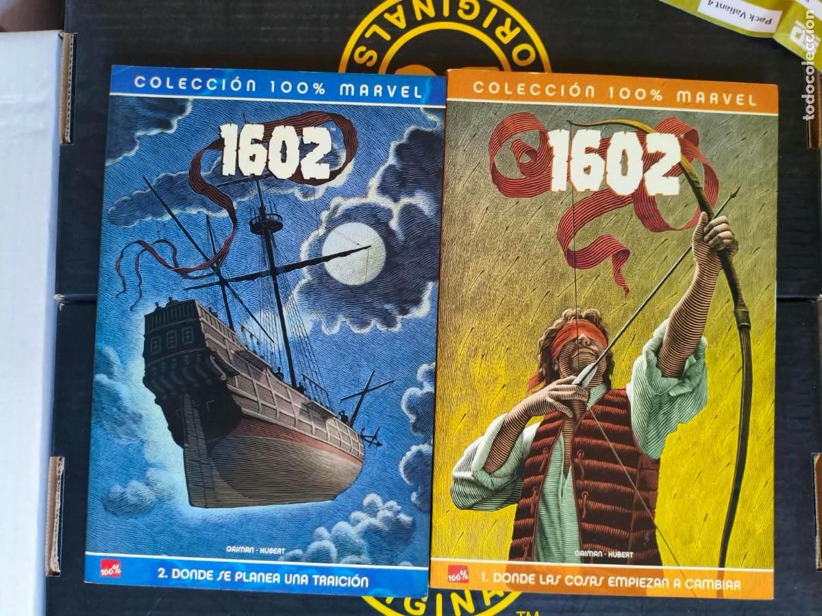 C&oacute;mics: 100% MARVEL - 1602 DE NEIL GAIMAN & KUBERT - PANINI - Foto 1