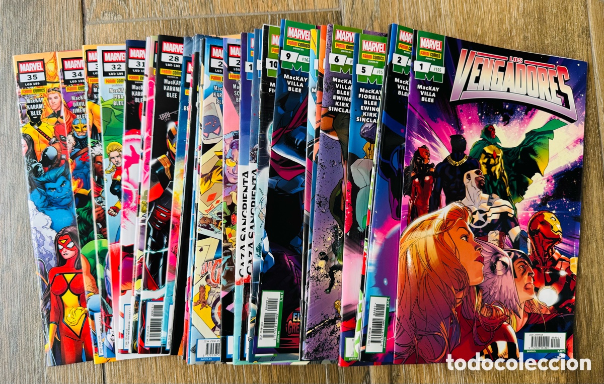 Comics: Los Vengadores. Etapa Jed MacKay. Colecci&oacute;n Completa de 35 Grapas - Panini / Marvel