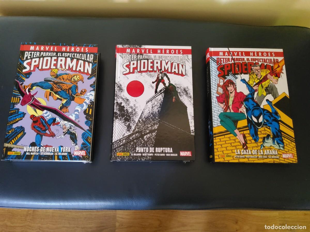 Comics: PETER PARKER EL ESPECTACULAR SPIDERMAN. MARVEL H&Eacute;ROES. LOS 3 TOMOS. PANINI.