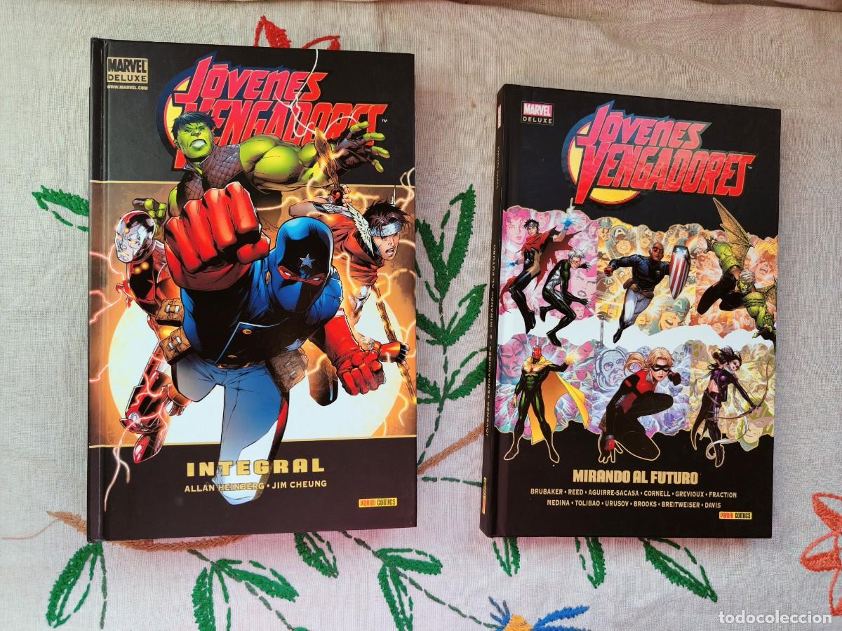 Comics : J&oacute;venes Vengadores Integral y Cruzada ni&ntilde;os. Marvel Deluxe. Panini.