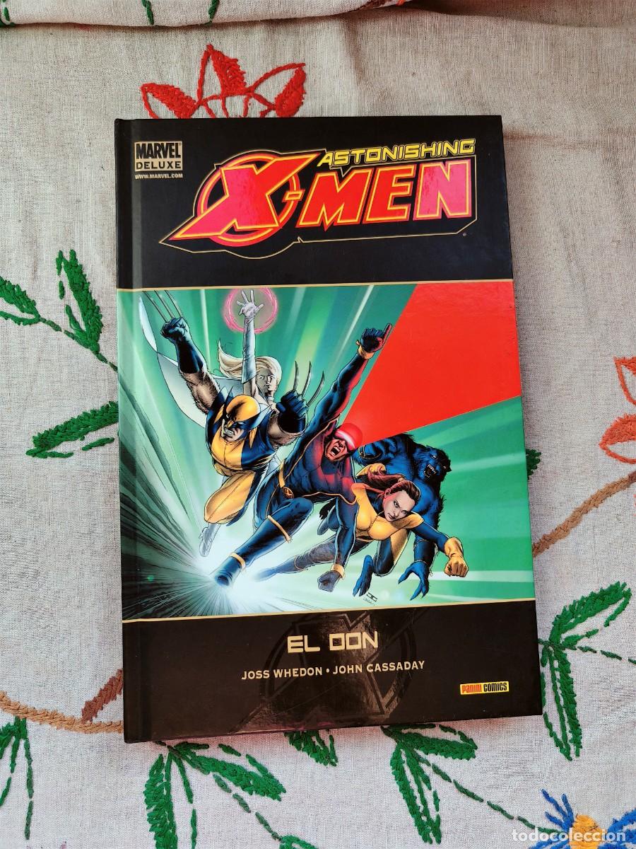 C&oacute;mics: Astonishing XMen. El Don. Marvel Deluxe. Whedon. Panini.
