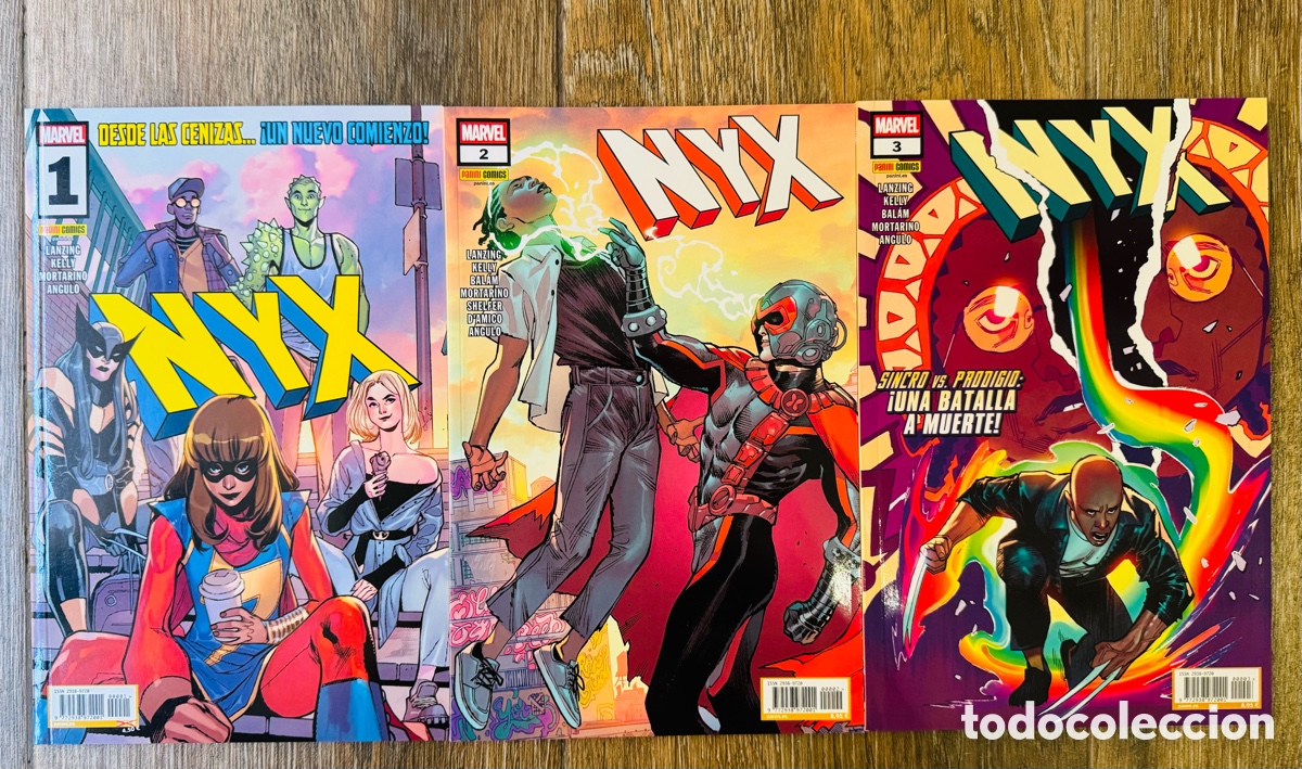 Comics: NYX. Colecci&oacute;n Completa (3 Tomitos) Lazing, Kelly, Mortarino... - Panini / Marvel