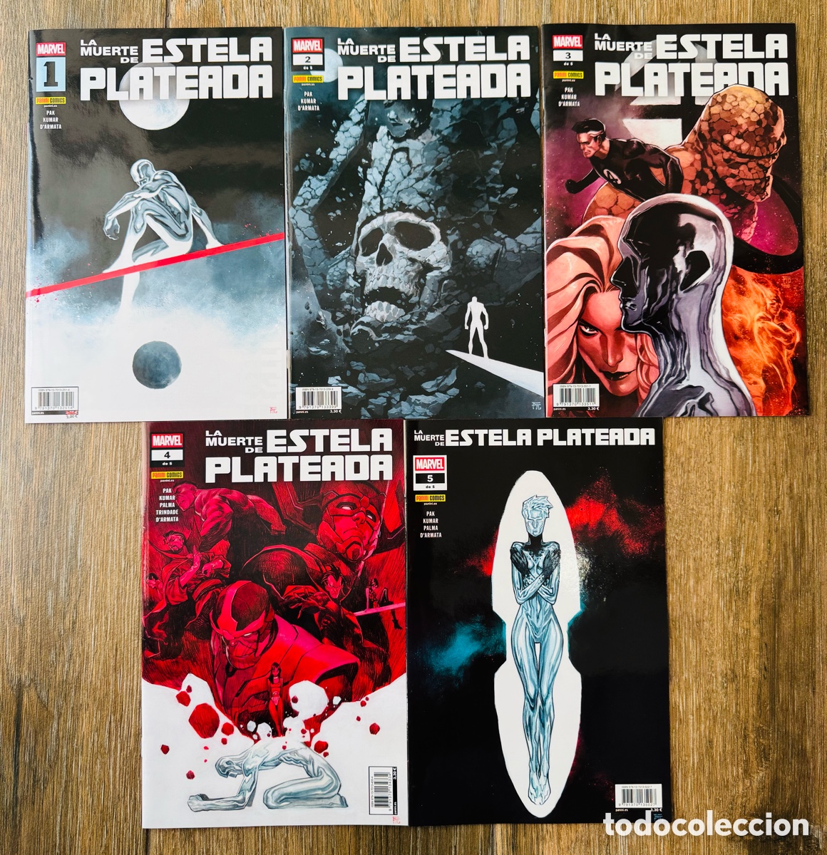 Comics: La Muerte de Estela Plateada. Colecci&oacute;n Completa (5 Grapas) Pak, Kumar, D'Armata - Panini Marvel