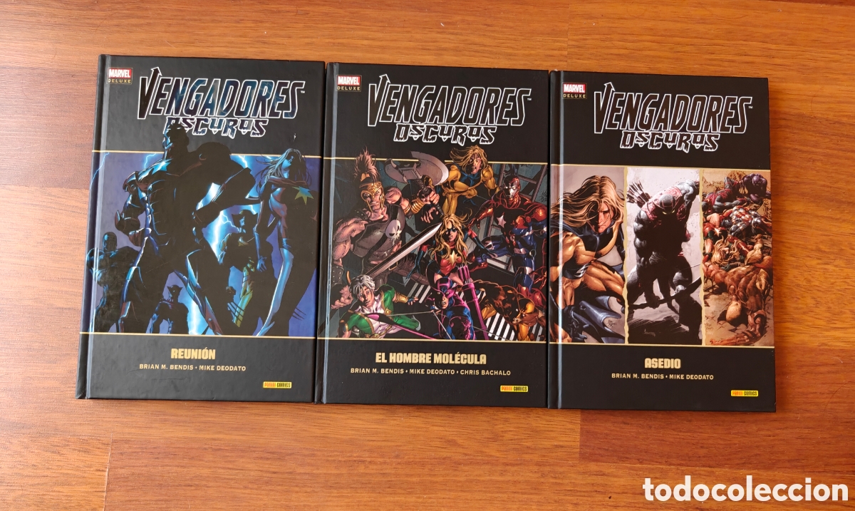 Comics: Colecci&oacute;n completa Marvel Deluxe Vengadores Oscuros. Reuni&oacute;n, Hombre Mol&eacute;cula y Asedio.