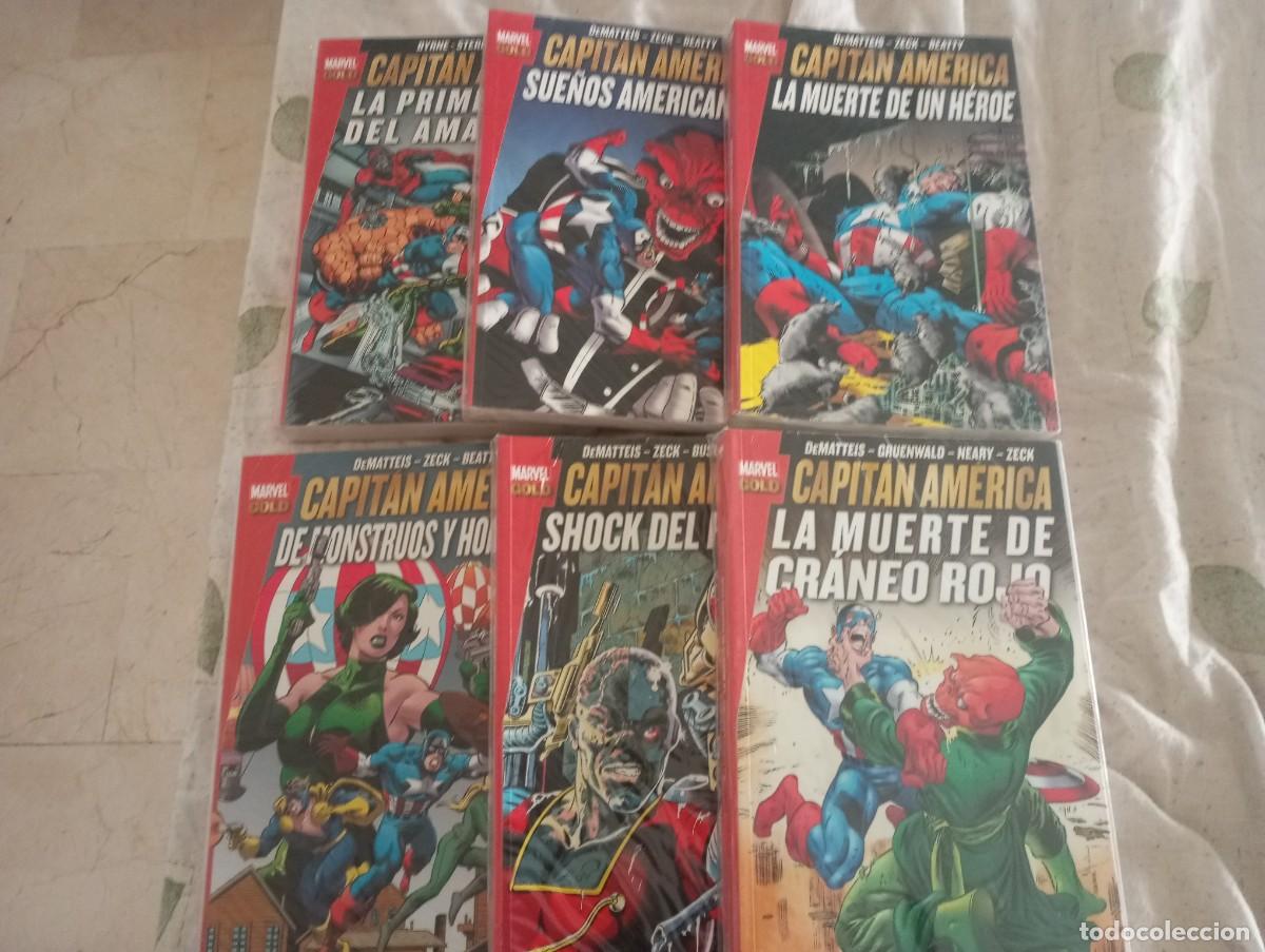 Comics : 6 Tomos Marvel Gold TPB del Capitan America