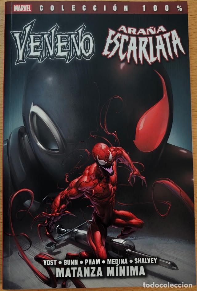 Comics: 100 % MARVEL VENENO Y ARA&Ntilde;A ESCARLATA. MATANZA MINIMA. PANINI