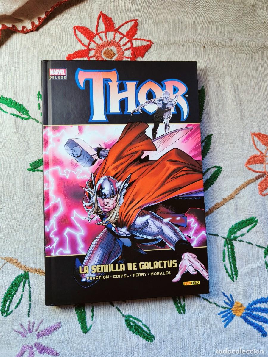 C&oacute;mics: Thor Semilla Galactus. Fraction. Marvel Deluxe. Panini.