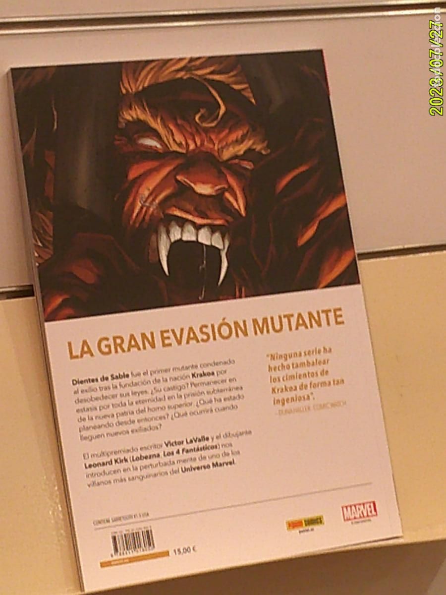 C&oacute;mics: DIENTES DE SABLE EL ADVERSARIO MARVEL - PANINI OFERTA - Foto 2
