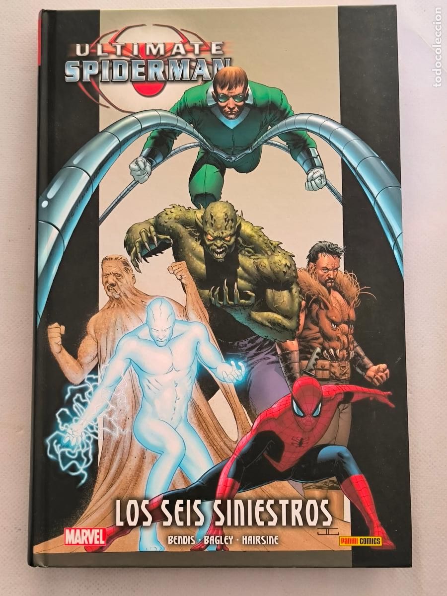 C&oacute;mics: ULTIMATE SPIDERMAN N&ordm; 5 - LOS SEIS SINIESTROS - BENDIS, BAGLEY - MARVEL - PANINI - TAPA DURA (HZ)