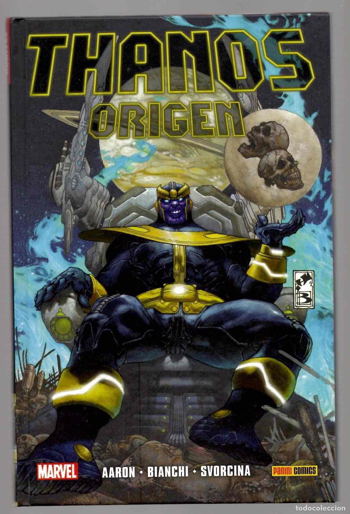 C&oacute;mics: THANOS ORIGEN. AARON, BIANCHI, SVORCINA. PANINI 2017